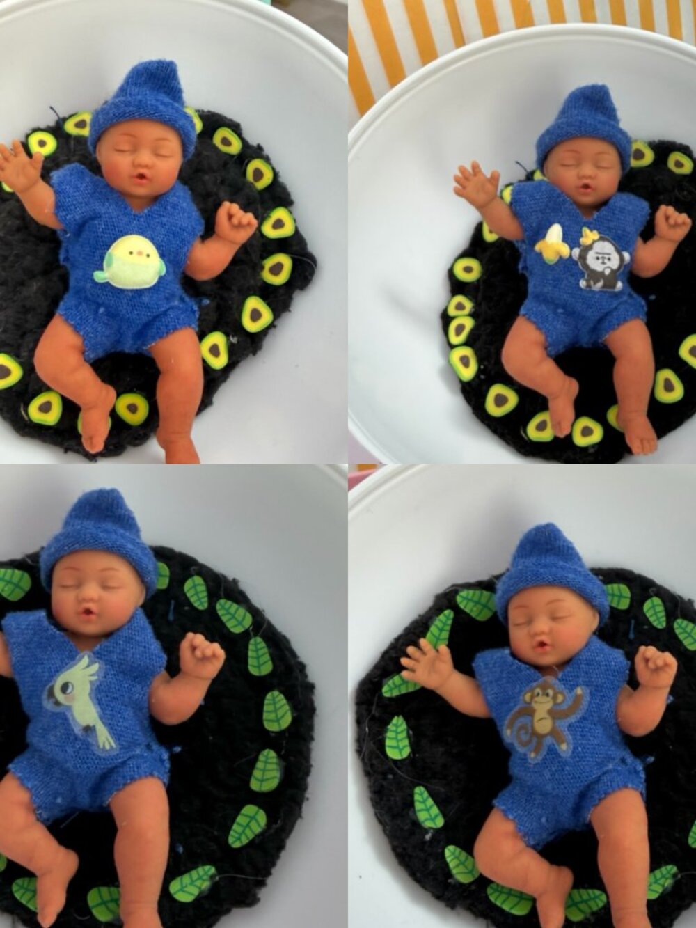 Blue Bodysuit + Cap For Babies Mini Zuru Series 2